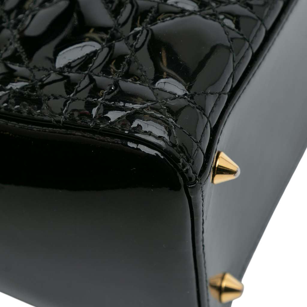 Dior Medium Patent Cannage Lady Dior - Image 10