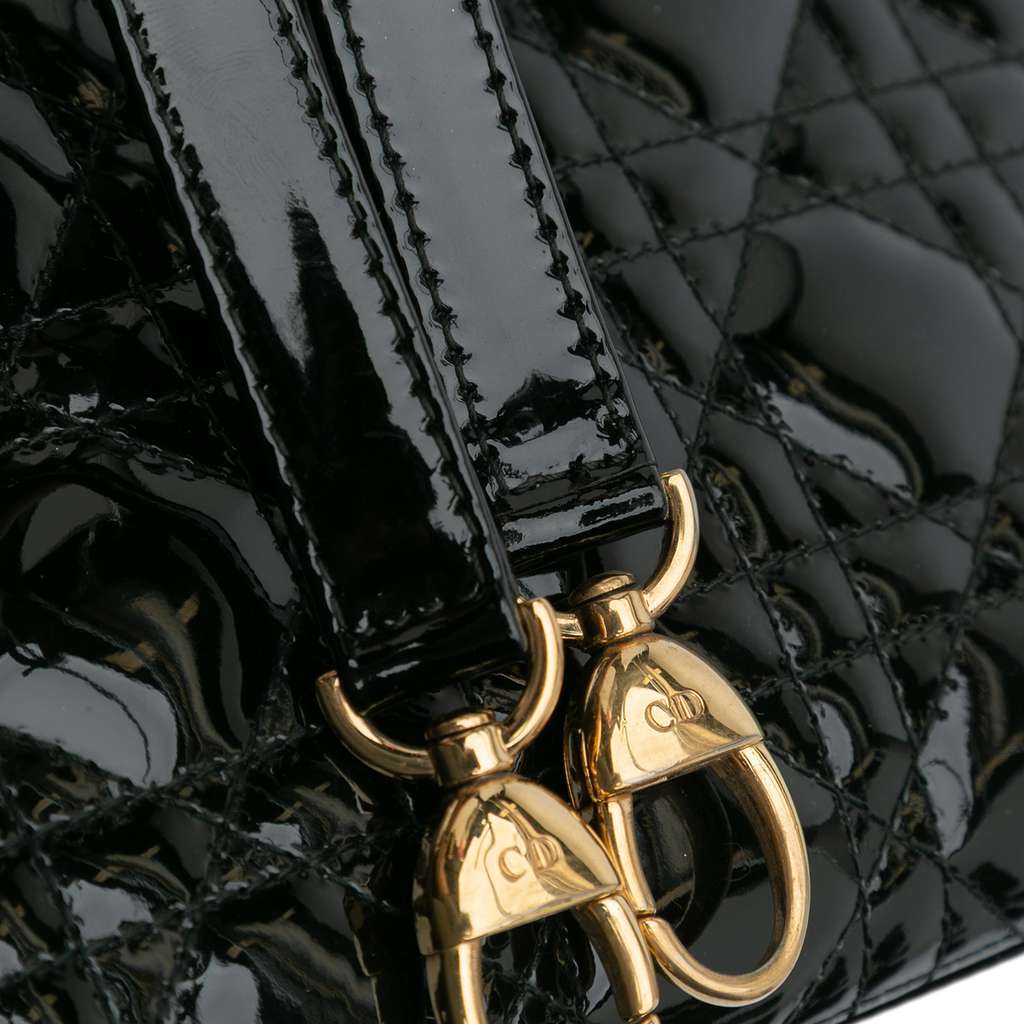 Dior Medium Patent Cannage Lady Dior - Image 11