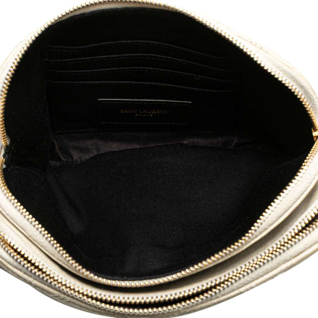 Saint Laurent Mini Quilted Lambskin Becky Double Zip Crossbody - 4