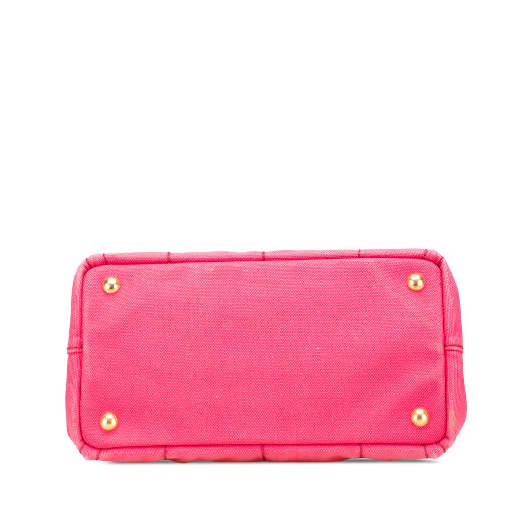 Prada Small Canvas Canapa Logo Satchel - Image 6