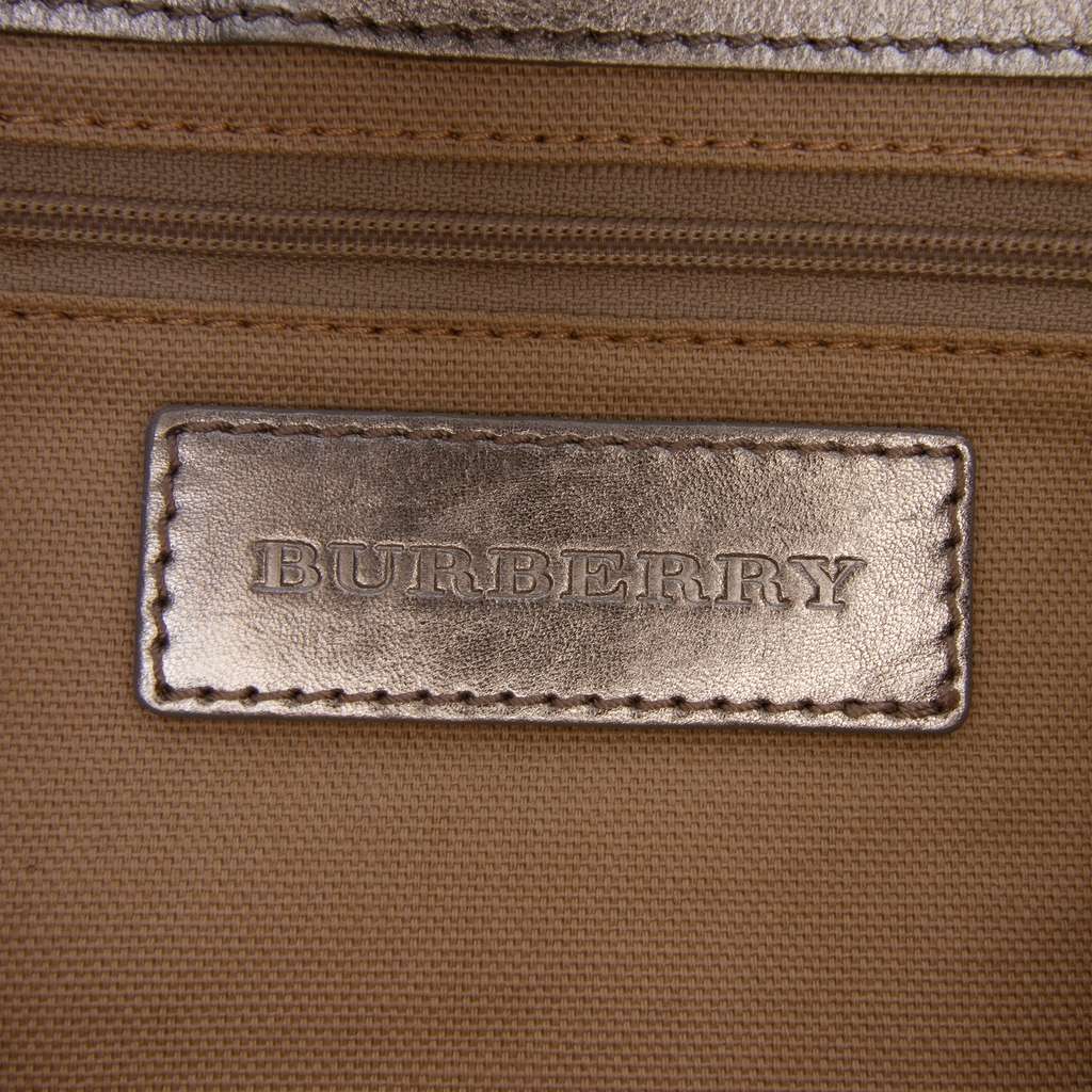 Burberry Haymarket Check Coated Canvas Ravensdon Handbag - Side view