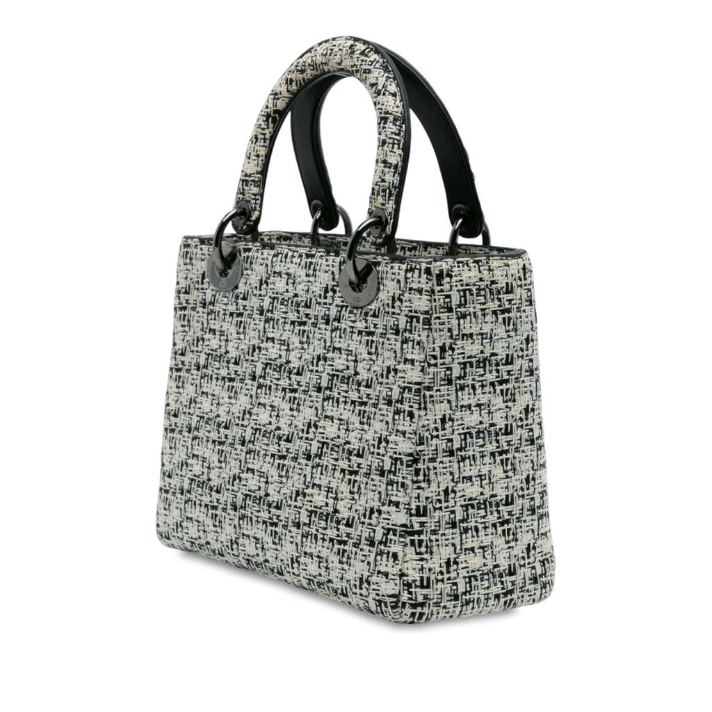 Dior Medium Tweed Lady Dior - Back view