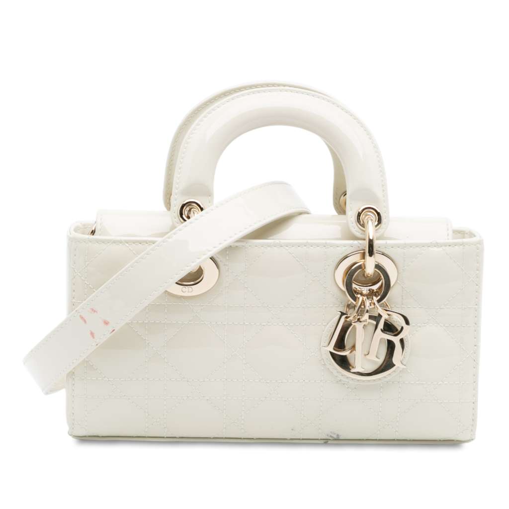 Dior Small Patent Cannage Lady D Joy