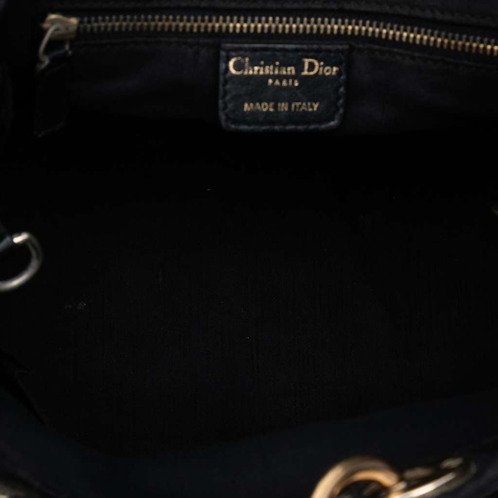 Dior Canvas Cannage Lady Dior Soft Shopping Tote - 4