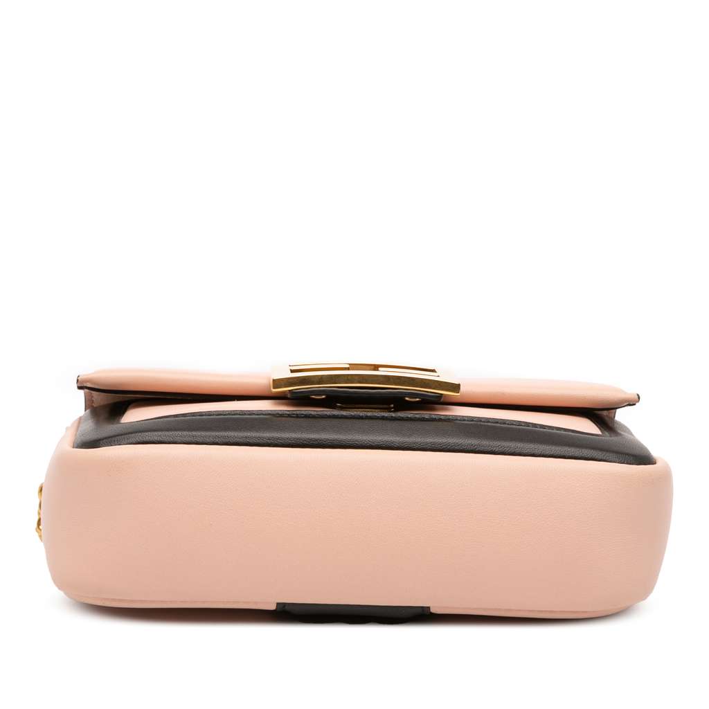 Fendi Mini Bicolor Nappa Apolo Chain Baguette Shoulder Bag - Image 6