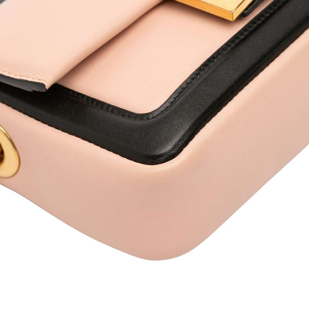 Fendi Mini Bicolor Nappa Apolo Chain Baguette Shoulder Bag - Detail 2