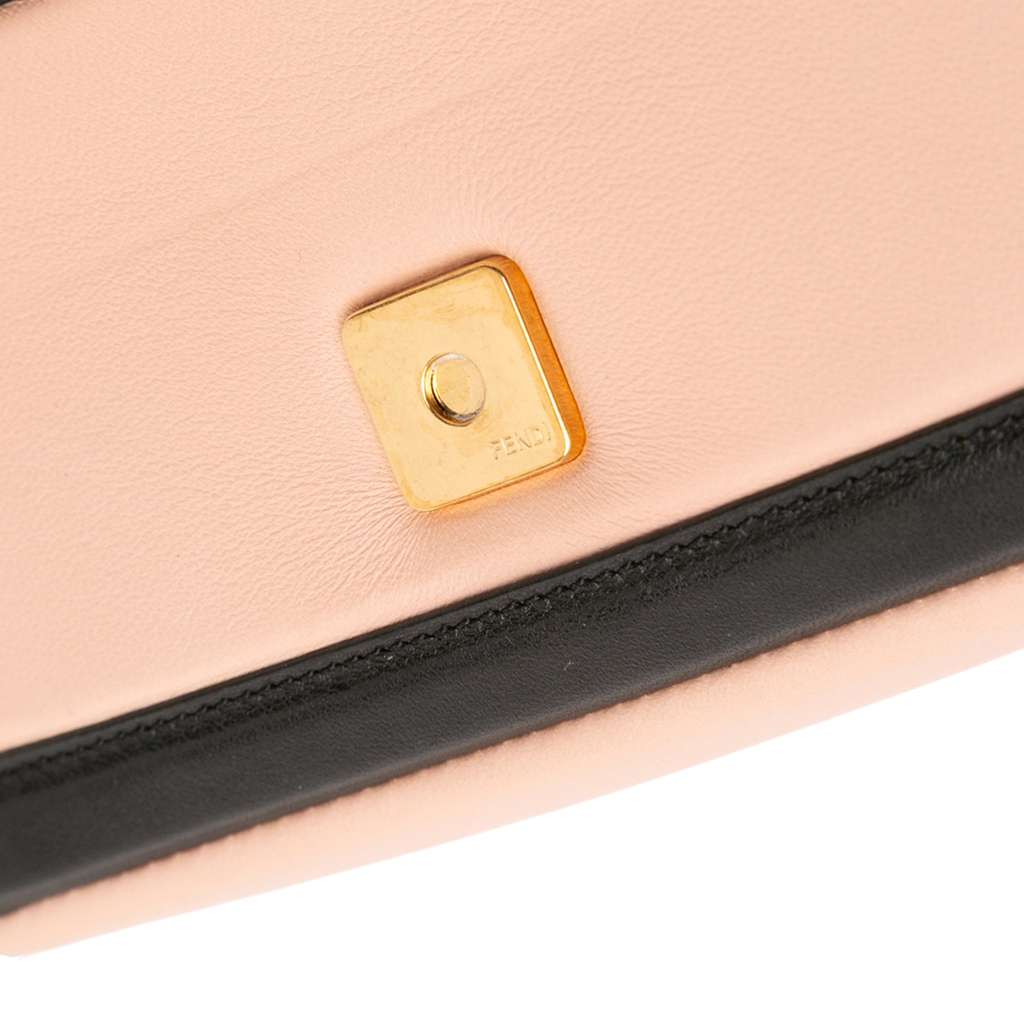 Fendi Mini Bicolor Nappa Apolo Chain Baguette Shoulder Bag - Image 10