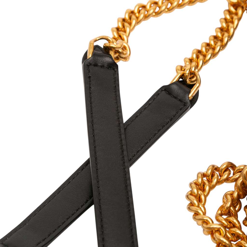 Fendi Mini Bicolor Nappa Apolo Chain Baguette Shoulder Bag - Image 12