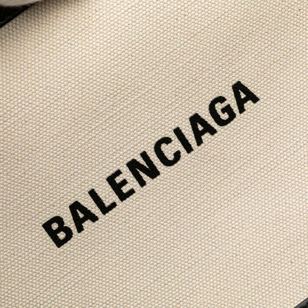 Balenciaga M Canvas Navy Clip Clutch - Detail 1