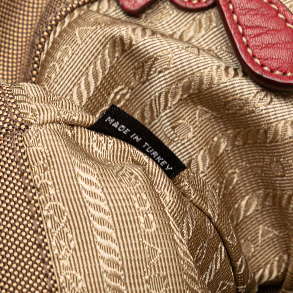 Prada Canvas Canapa Logo Bow Satchel - Detail 2