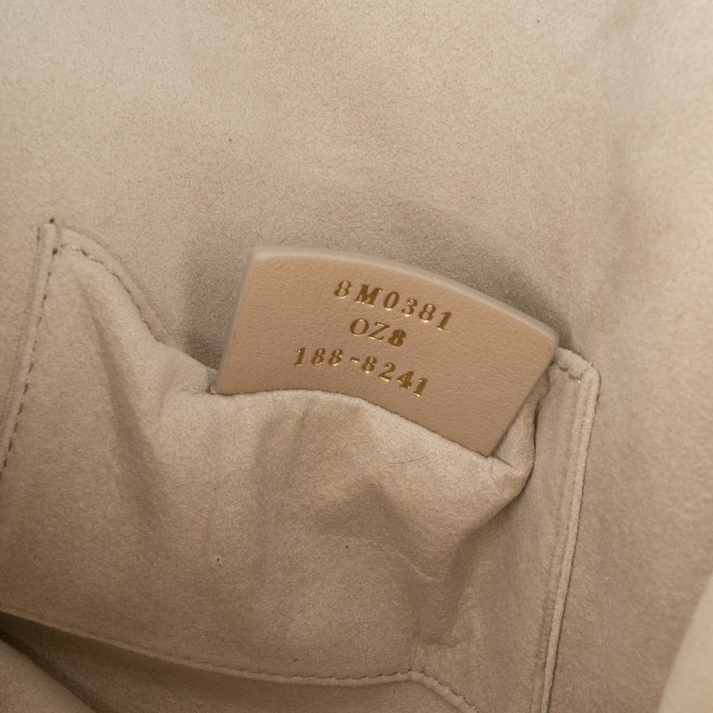 Fendi Small Scalloped Metallic Calfskin Studded Pearl Kan I Crossbody - Detail 1