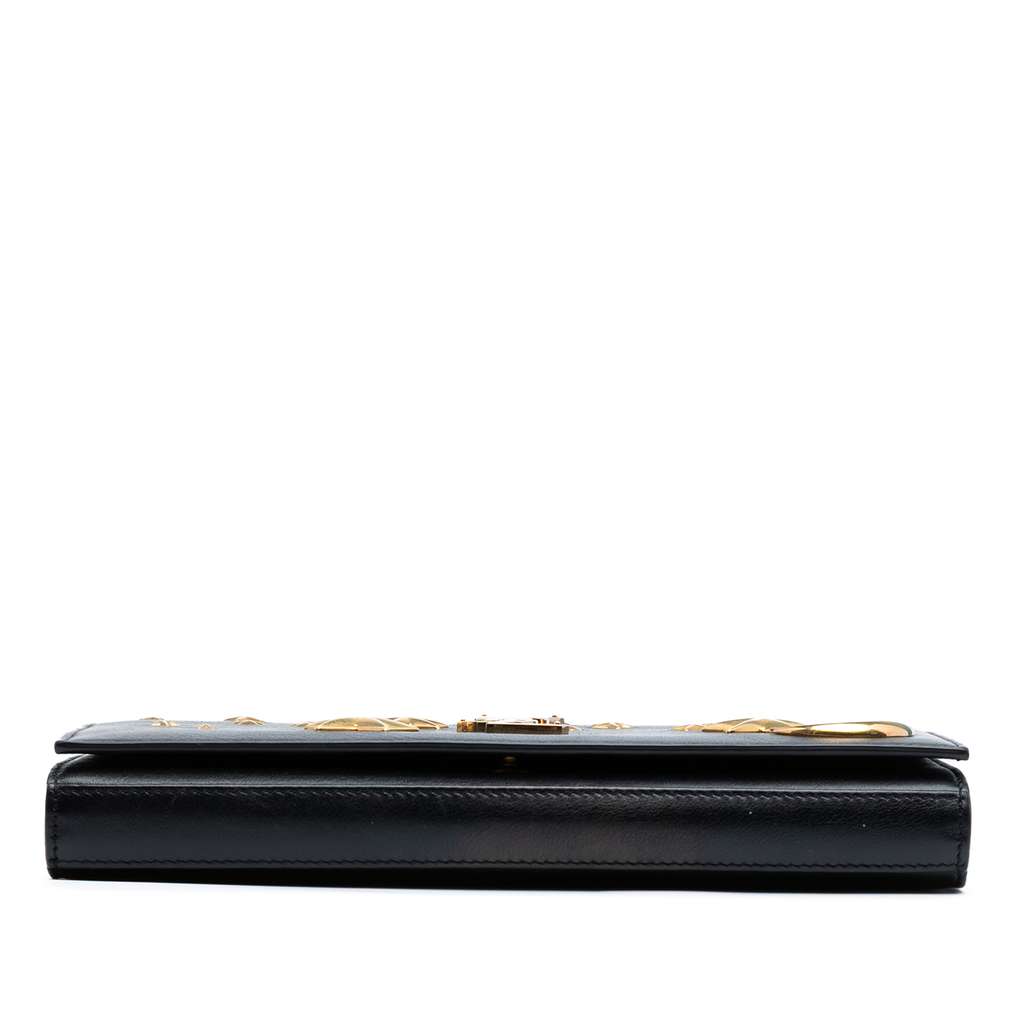 Saint Laurent Leather Moon and Star Monogram Kate Wallet On Chain - Image 6