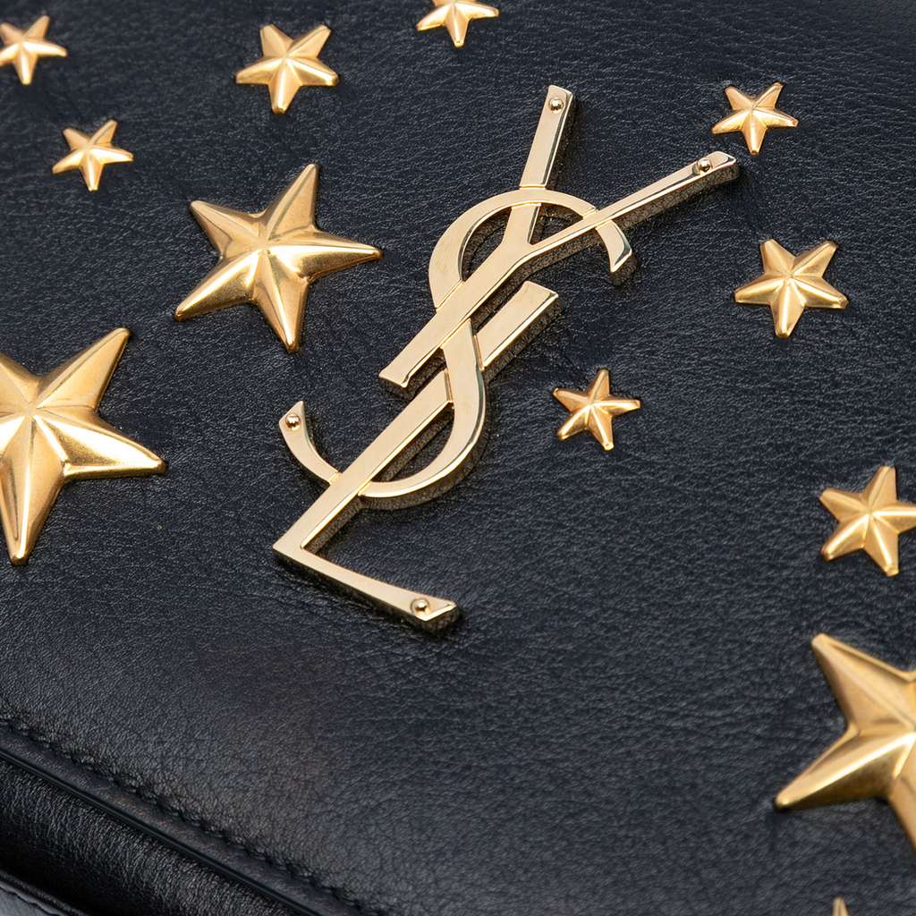 Saint Laurent Leather Moon and Star Monogram Kate Wallet On Chain - Side view