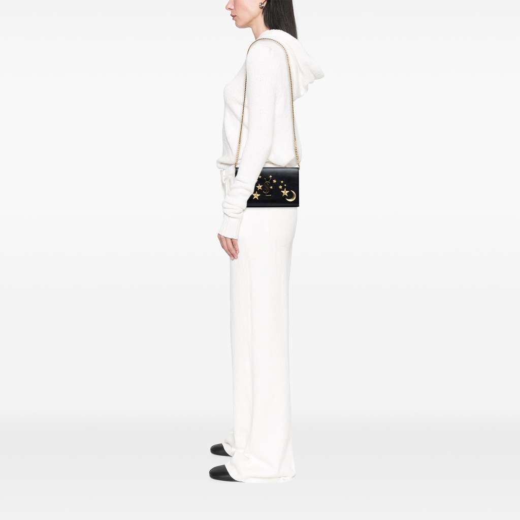Saint Laurent Leather Moon and Star Monogram Kate Wallet On Chain - Detail 1