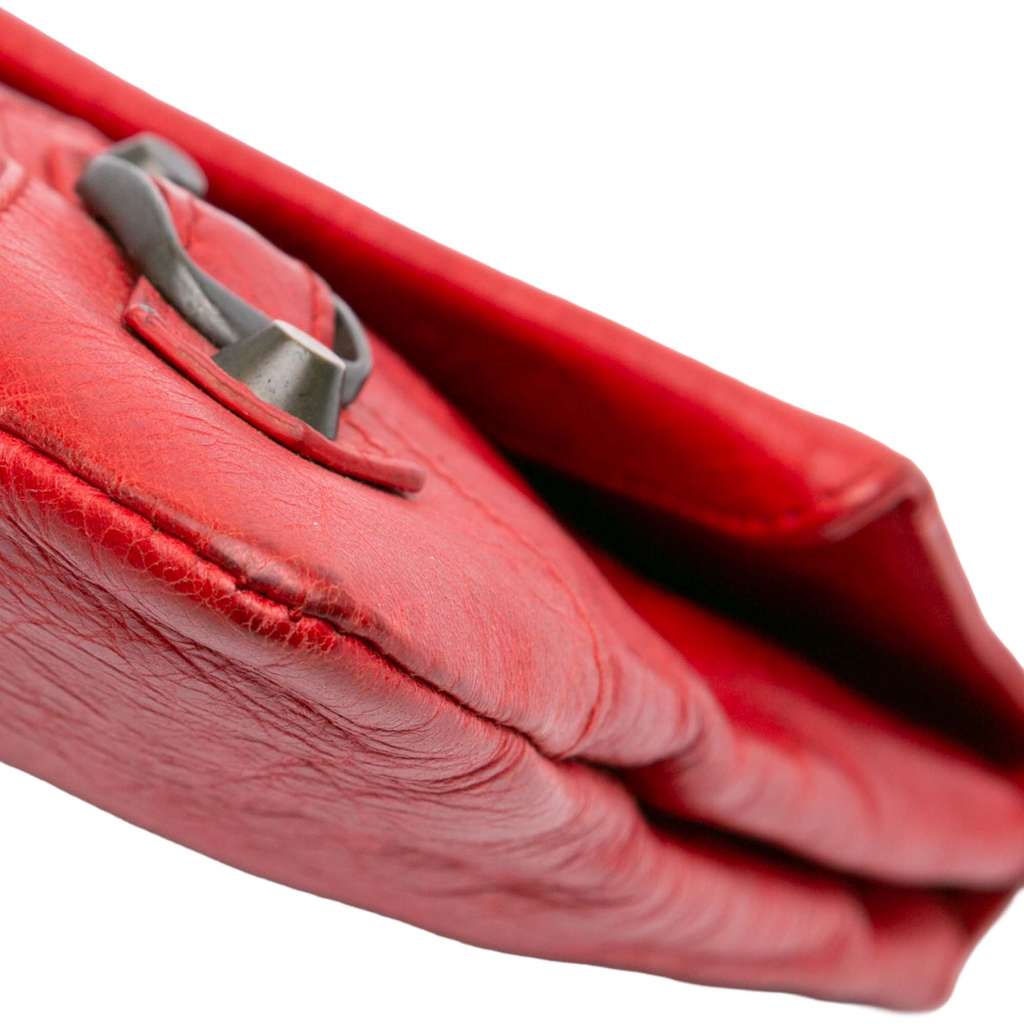 Balenciaga Lambskin Motocross Classic Envelope Clutch - Image 12