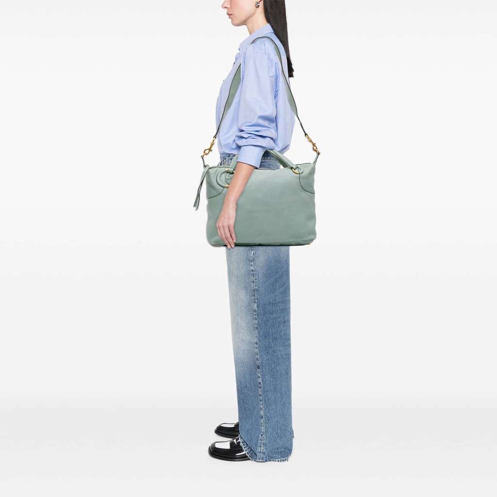 Gucci Leather Twill Satchel - Image 14