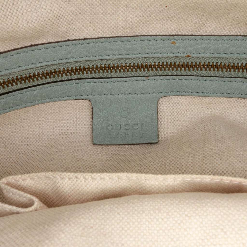 Gucci Leather Twill Satchel - Side view