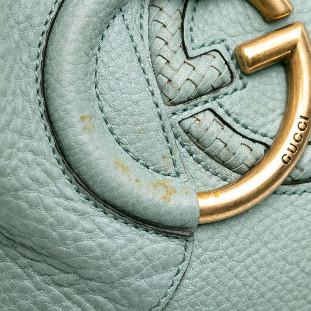 Gucci Leather Twill Satchel - Image 10