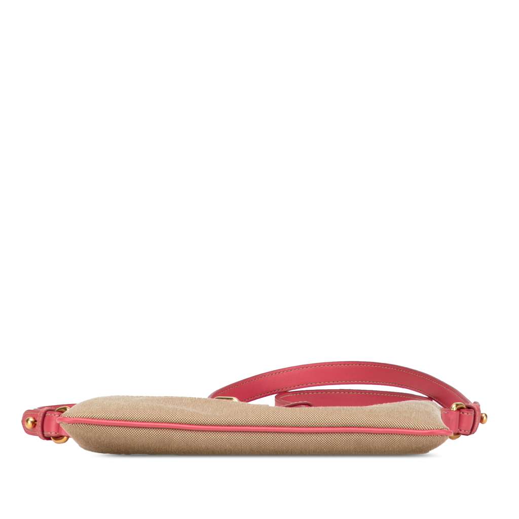 Prada Canvas Canapa Logo Bow Crossbody - Image 6