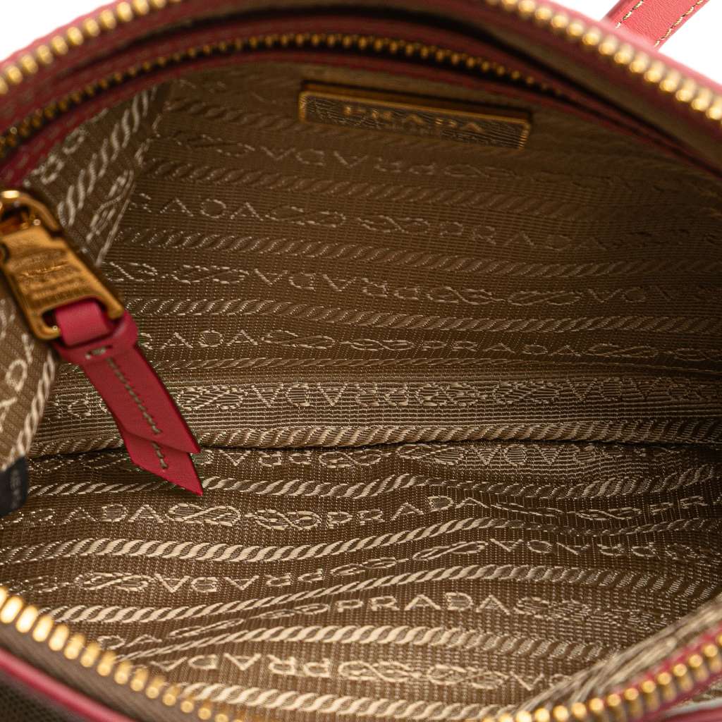 Prada Canvas Canapa Logo Bow Crossbody - 4