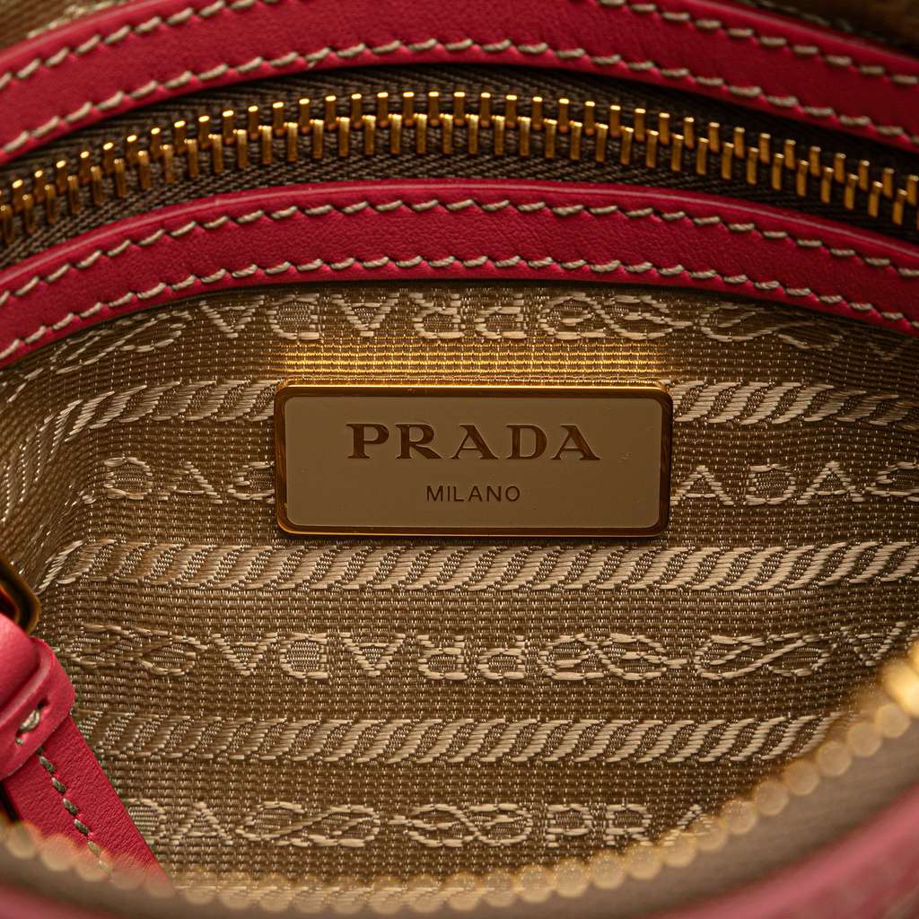 Prada Canvas Canapa Logo Bow Crossbody - Side view