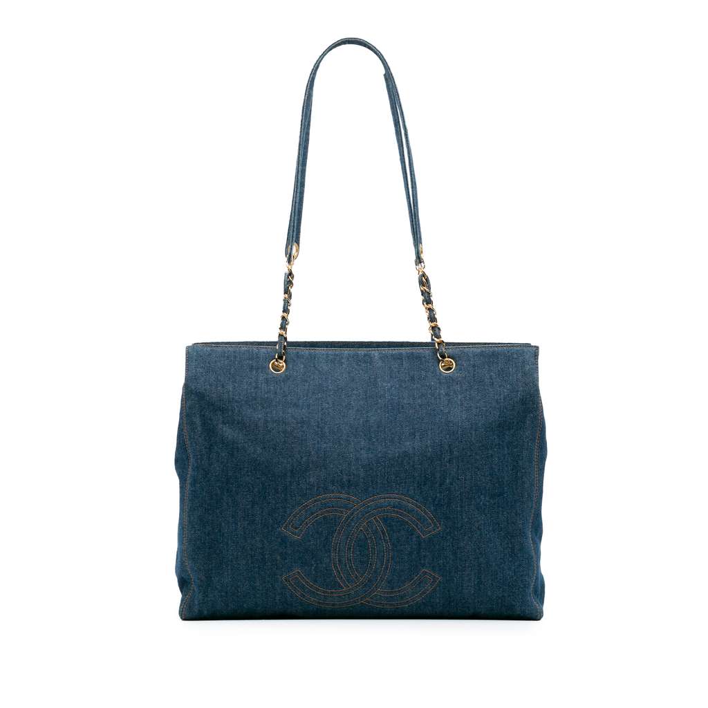 Chanel CC Denim Chain Tote