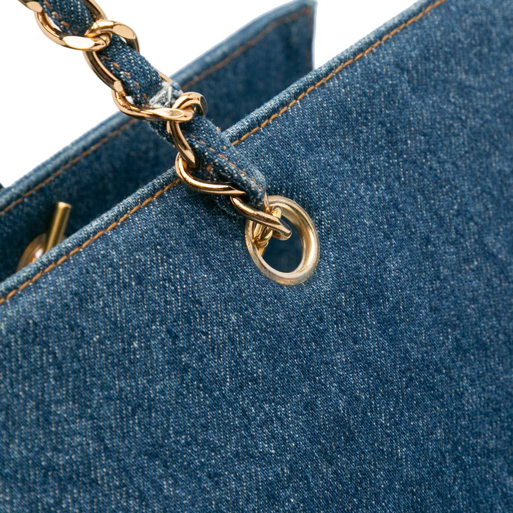 Chanel CC Denim Chain Tote - Image 11