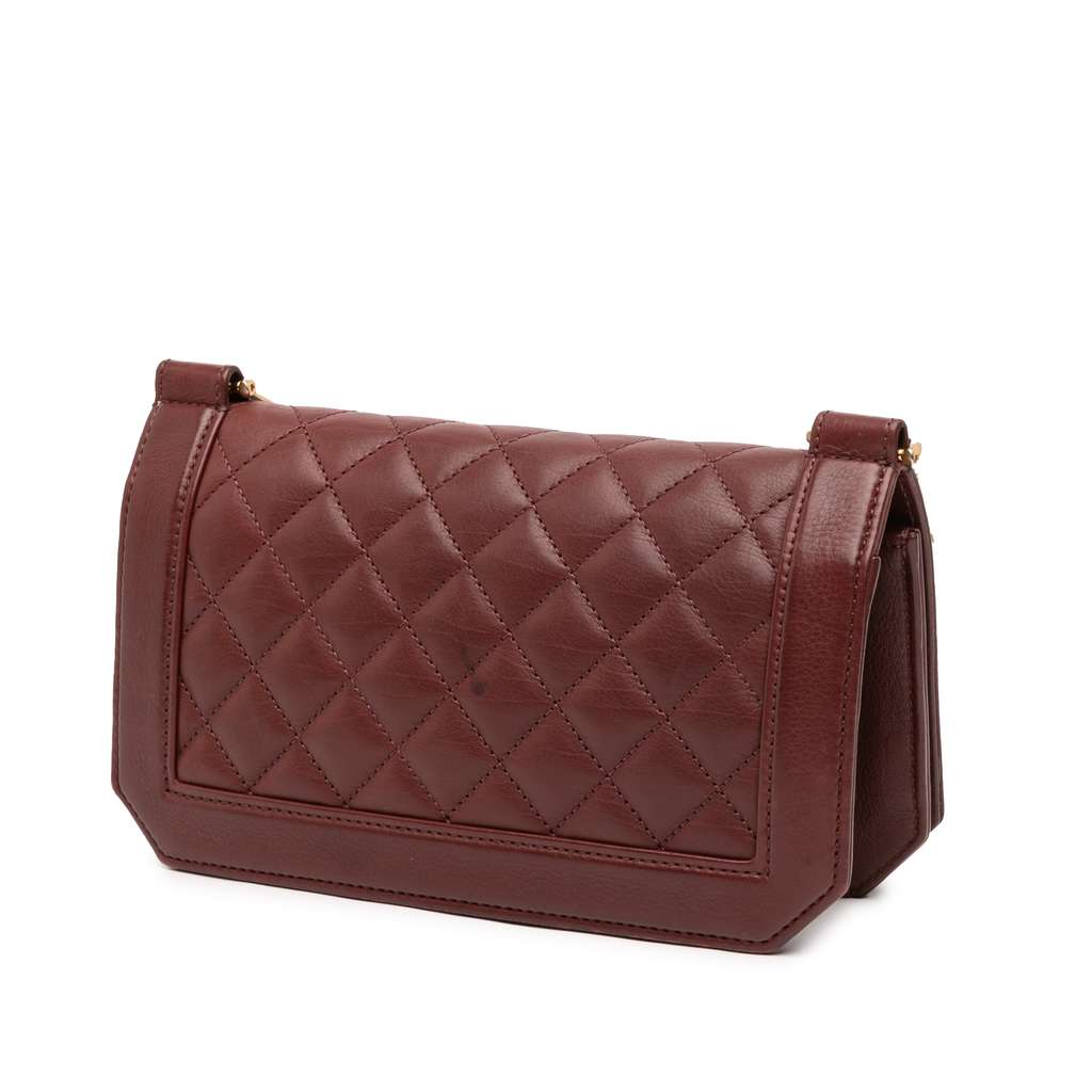Chanel Small CC Quilted Calfskin Single Flap - Back view