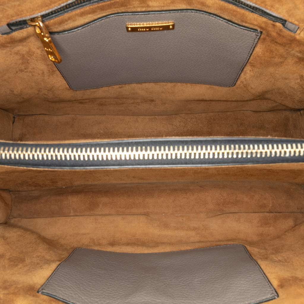 Miu Miu Goatskin Madras Push Lock Tote - 4