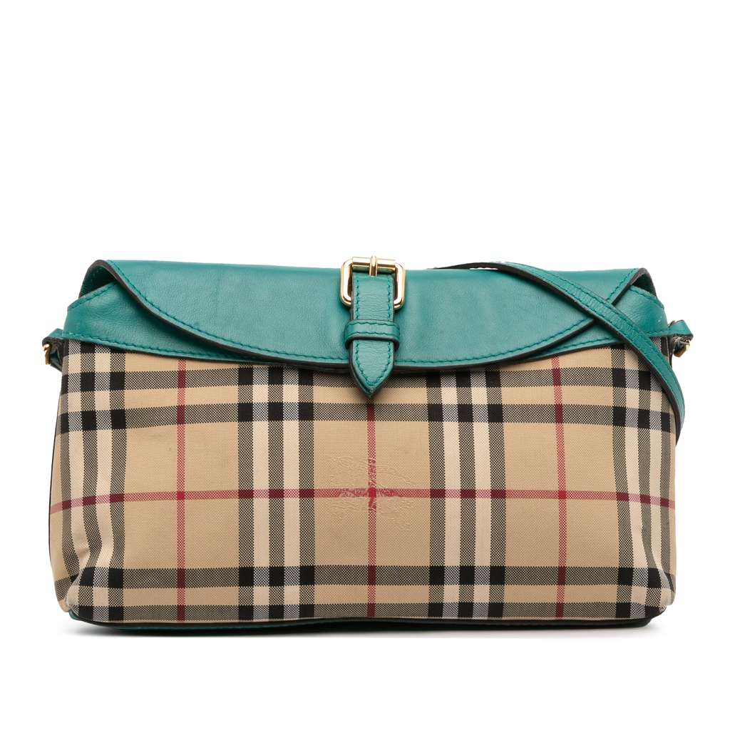 Burberry Haymarket Check Canvas Leah Crossbody