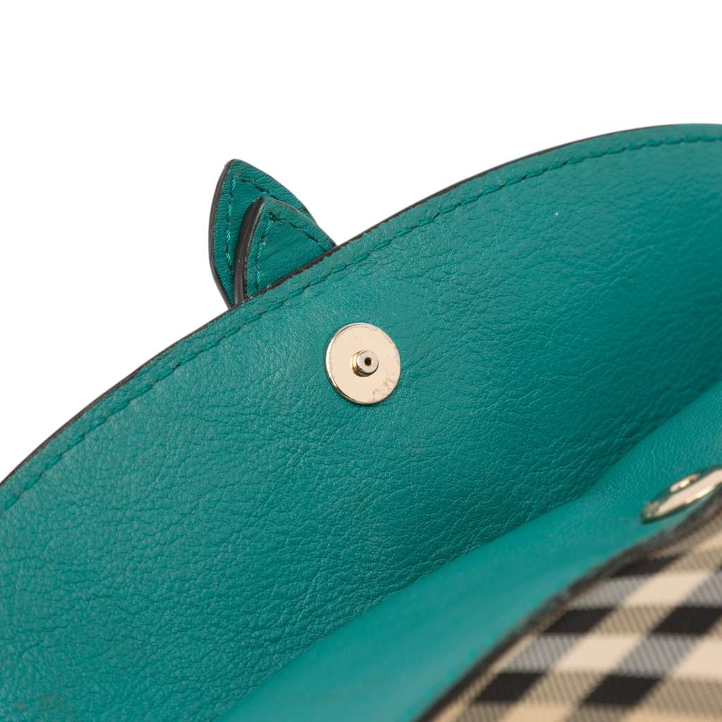 Burberry Haymarket Check Canvas Leah Crossbody - Image 10