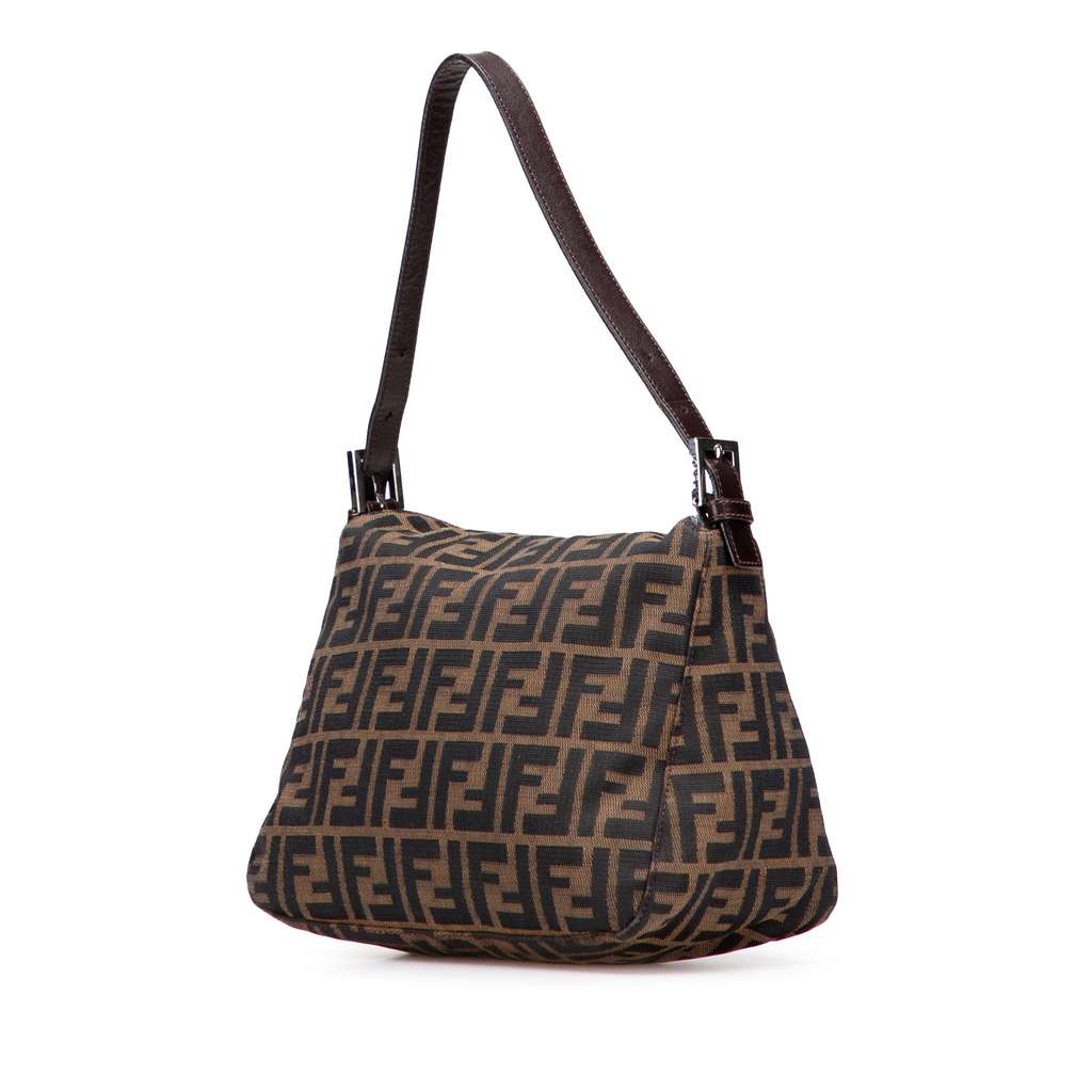 Fendi Zucca Canvas Double Flap Shoulder Bag - 2