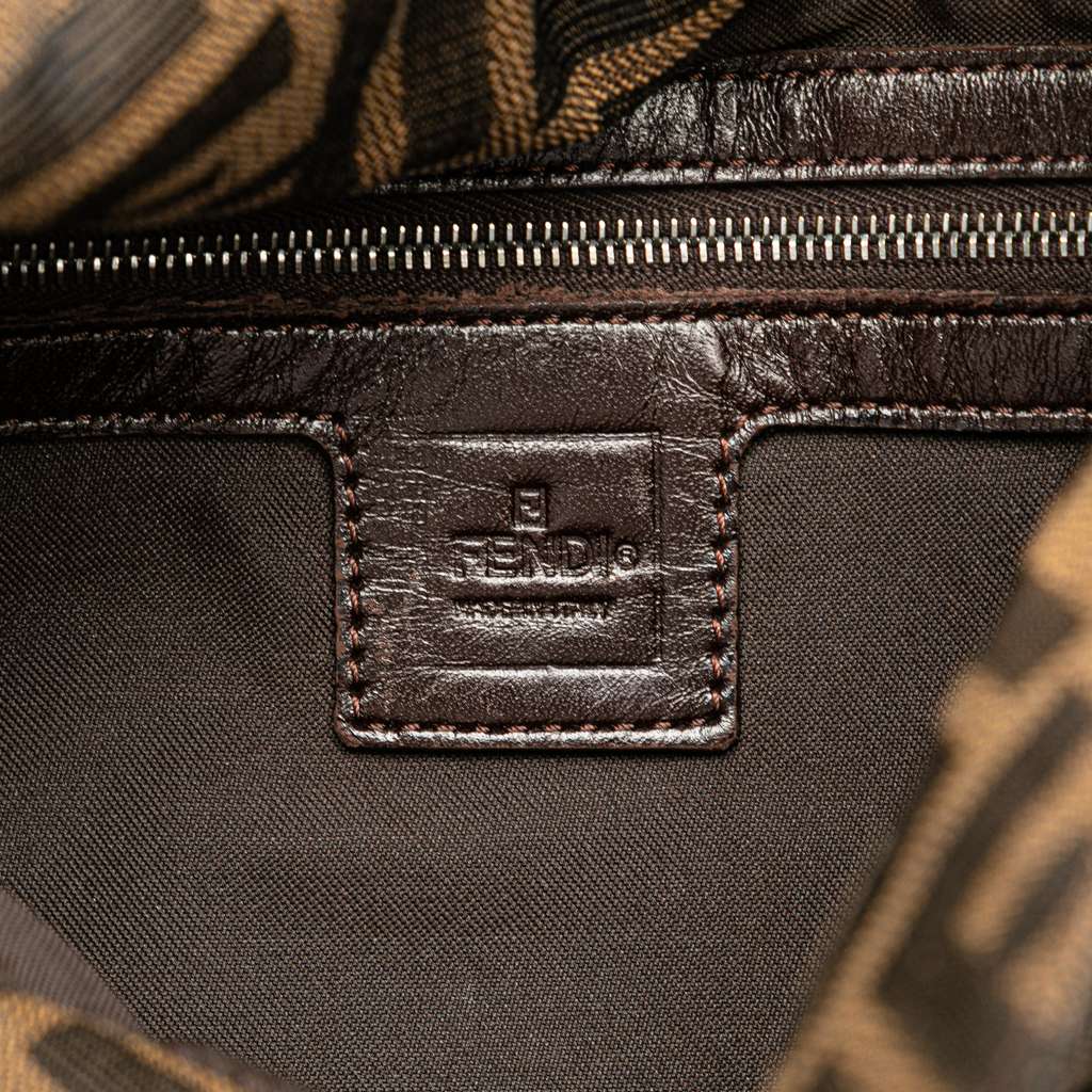 Fendi Zucca Canvas Double Flap Shoulder Bag - 5