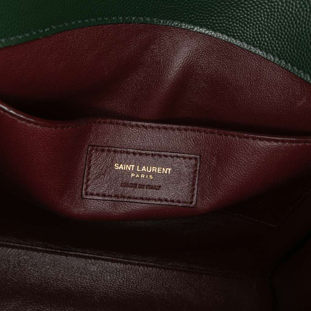 Saint Laurent Medium Grain de Poudre Classic Monogram Cassandra Top Handle Bag - 5