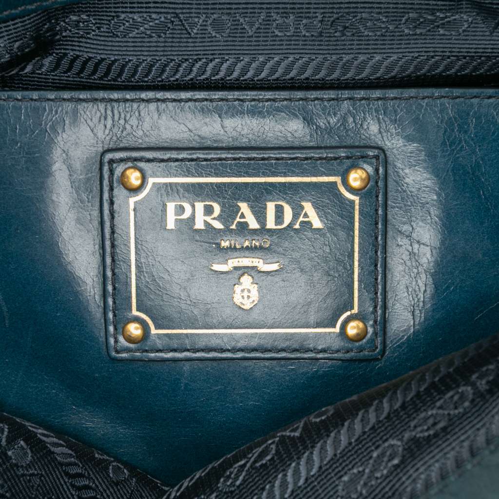 Prada Vitello Shine Satchel - 5