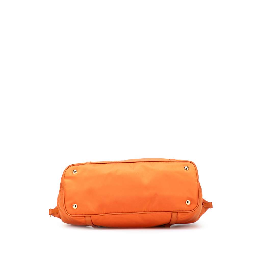 Prada Saffiano Trimmed Tessuto Satchel - Image 6