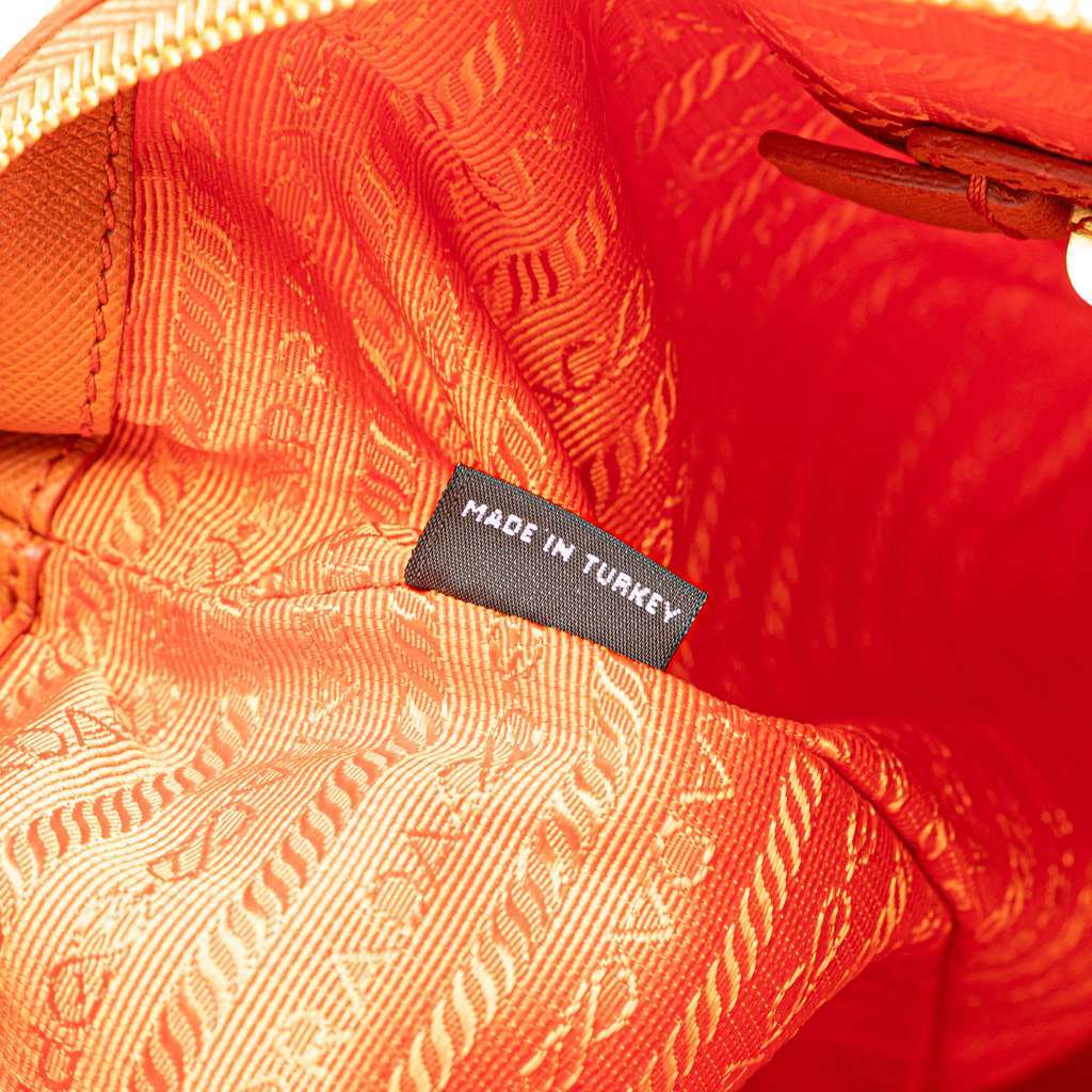 Prada Saffiano Trimmed Tessuto Satchel - Detail 1