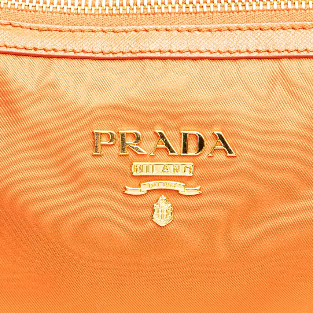 Prada Saffiano Trimmed Tessuto Satchel - Image 10