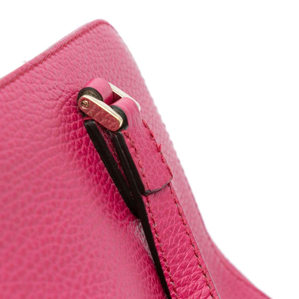 Gucci Calfskin Swing Top Handle Satchel - Image 10