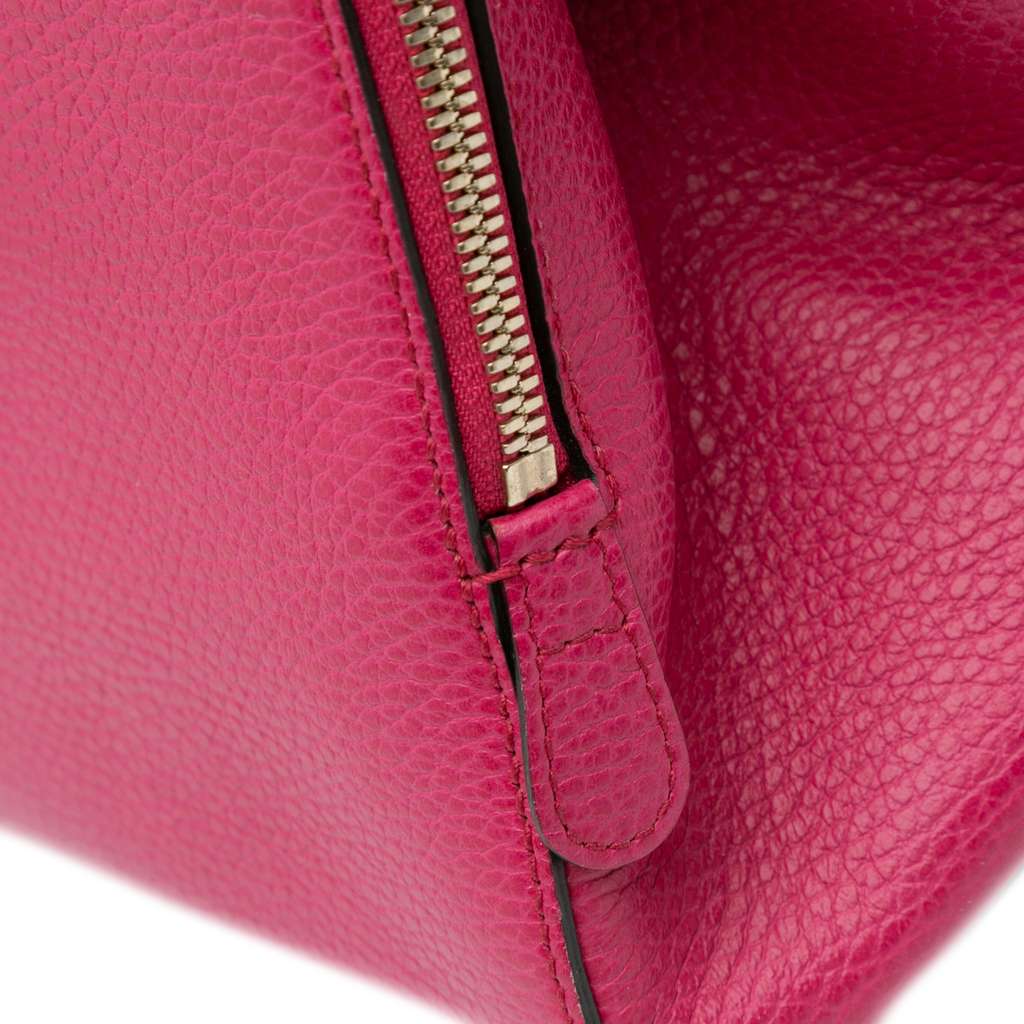 Gucci Calfskin Swing Top Handle Satchel - Image 11