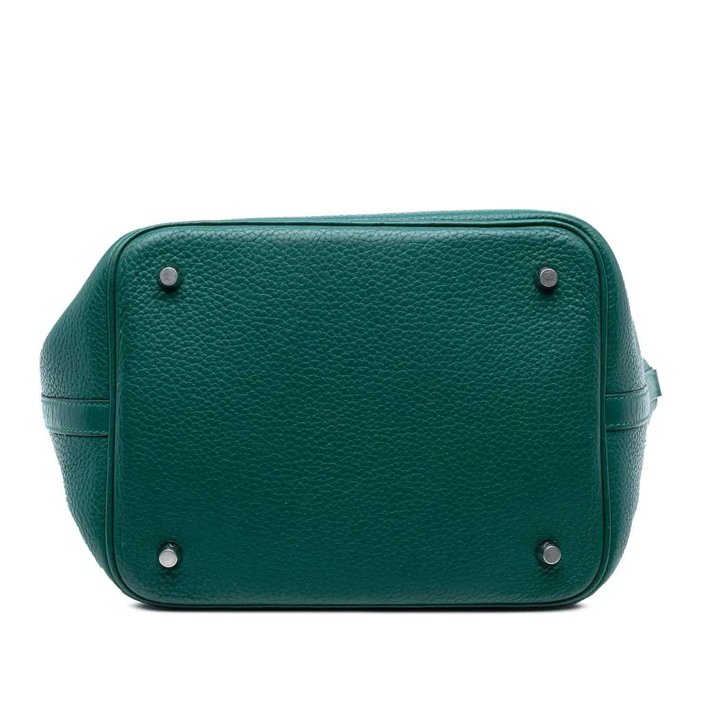 Hermès Clemence Picotin Lock 22 Green Leather Good - Inside View