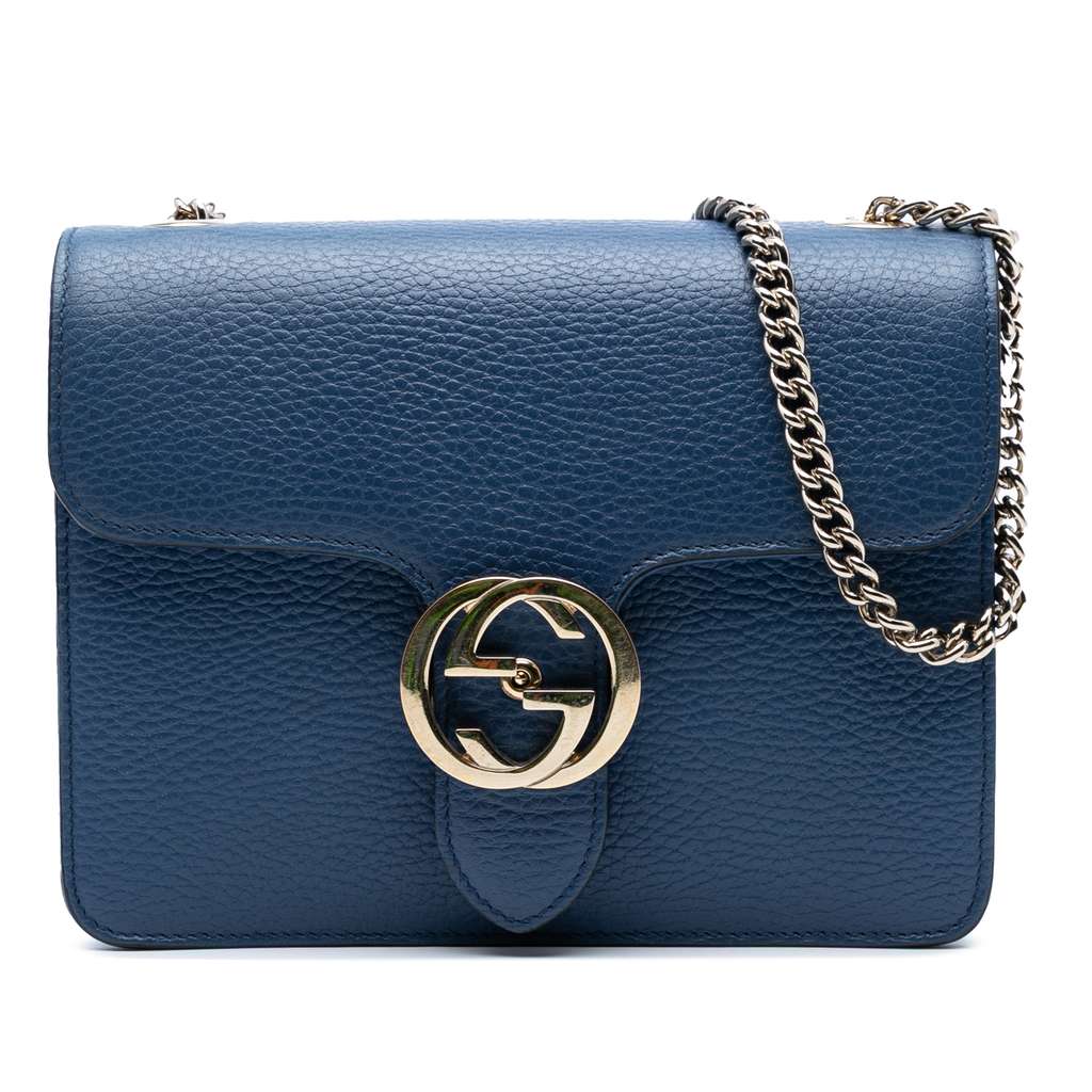 Gucci Small Dollar Calfskin Interlocking G Crossbody