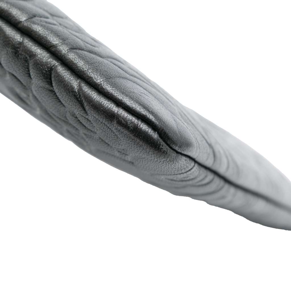 Chanel Large CC Embossed Lambskin Camellia O Case Clutch - Image 11