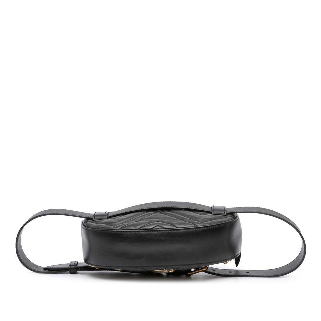 Gucci GG Marmont Matelasse Leather Animalier Belt Bag - Image 6