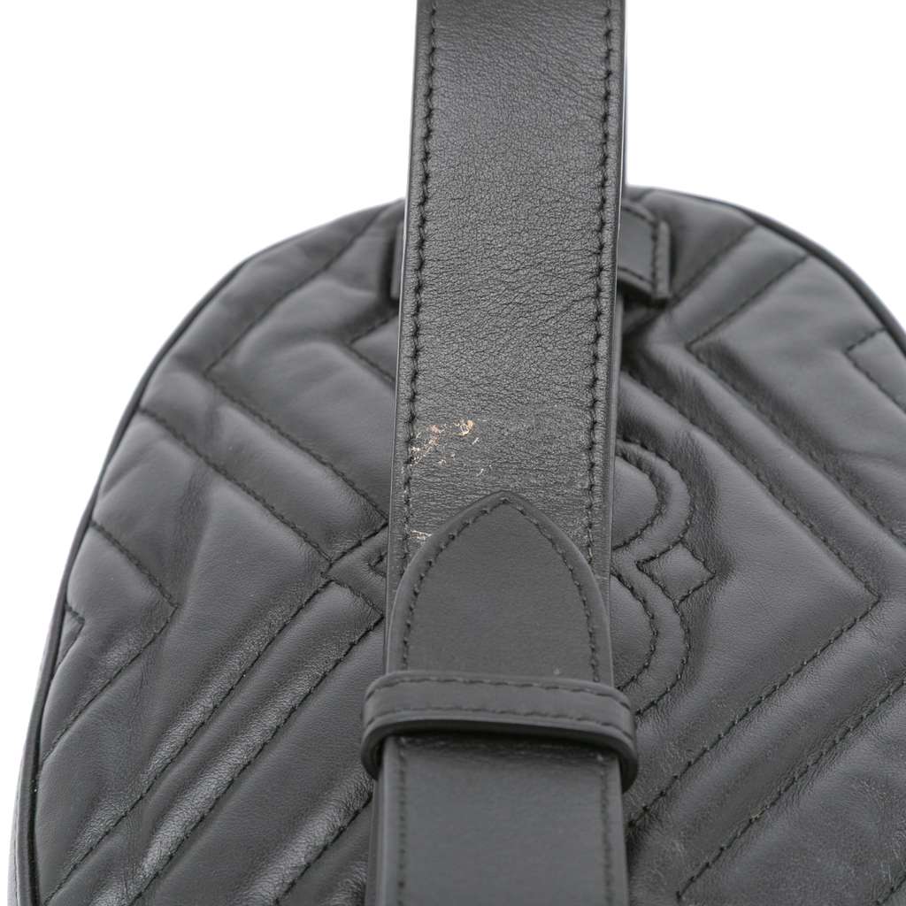 Gucci GG Marmont Matelasse Leather Animalier Belt Bag - Image 11