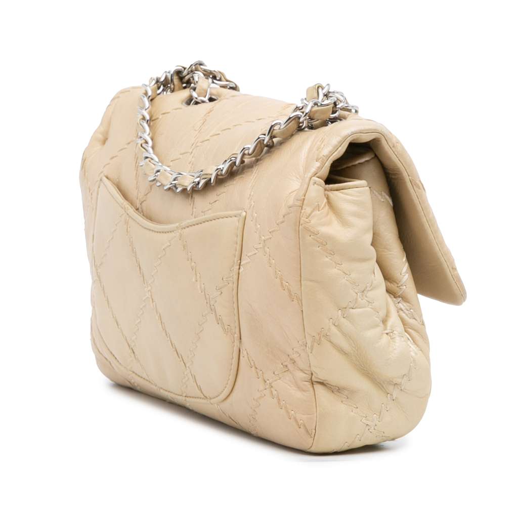 Chanel CC Quilted Calfskin Ultimate Stitch Flap - Back view