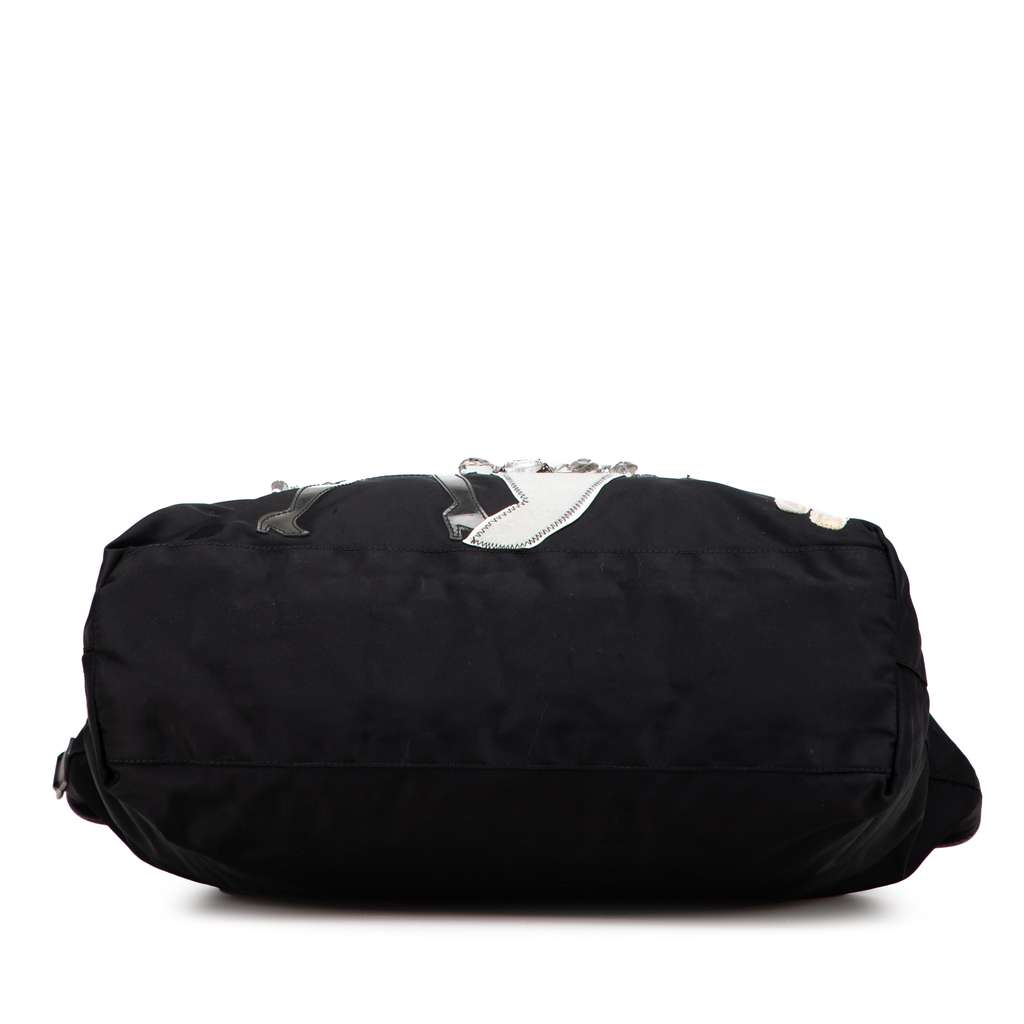 Prada Saffiano Trimmed Tessuto Robot Satchel - 3