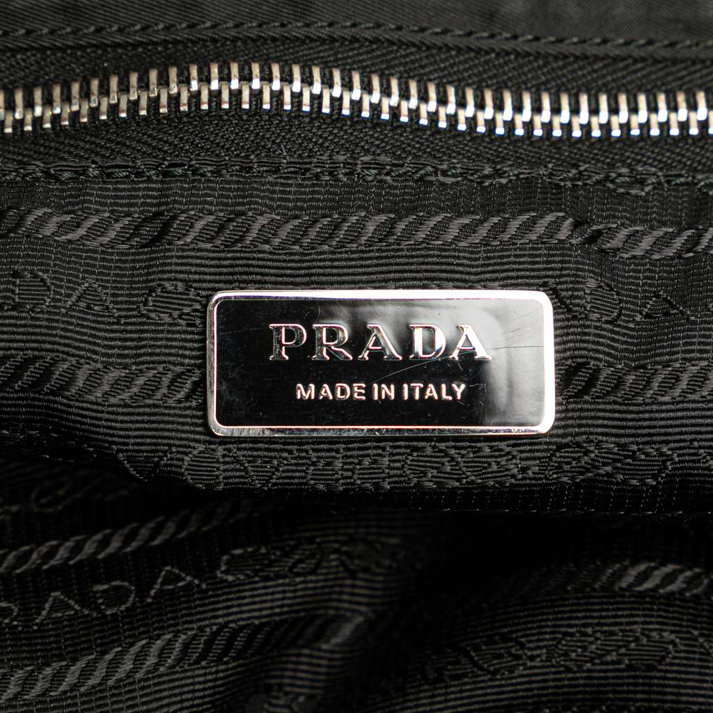 Prada Saffiano Trimmed Tessuto Robot Satchel - 5