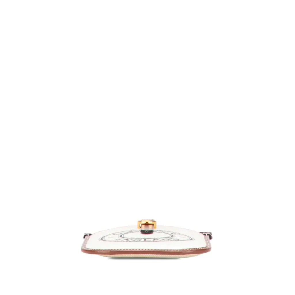 Burberry Canvas Anne Phone Case With Strap White Canvas Good - Inside View