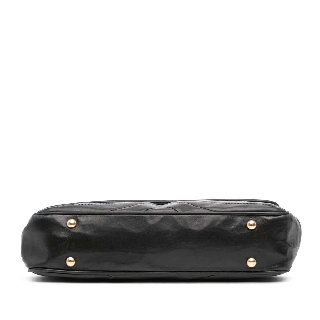 Chanel CC Quilted Lambskin East West Straight Flap - 3